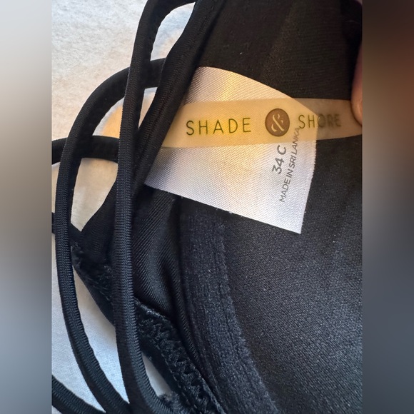 Shade & Shore Black Strapless Bathing Suit Top Size 34C - Picture 4 of 4